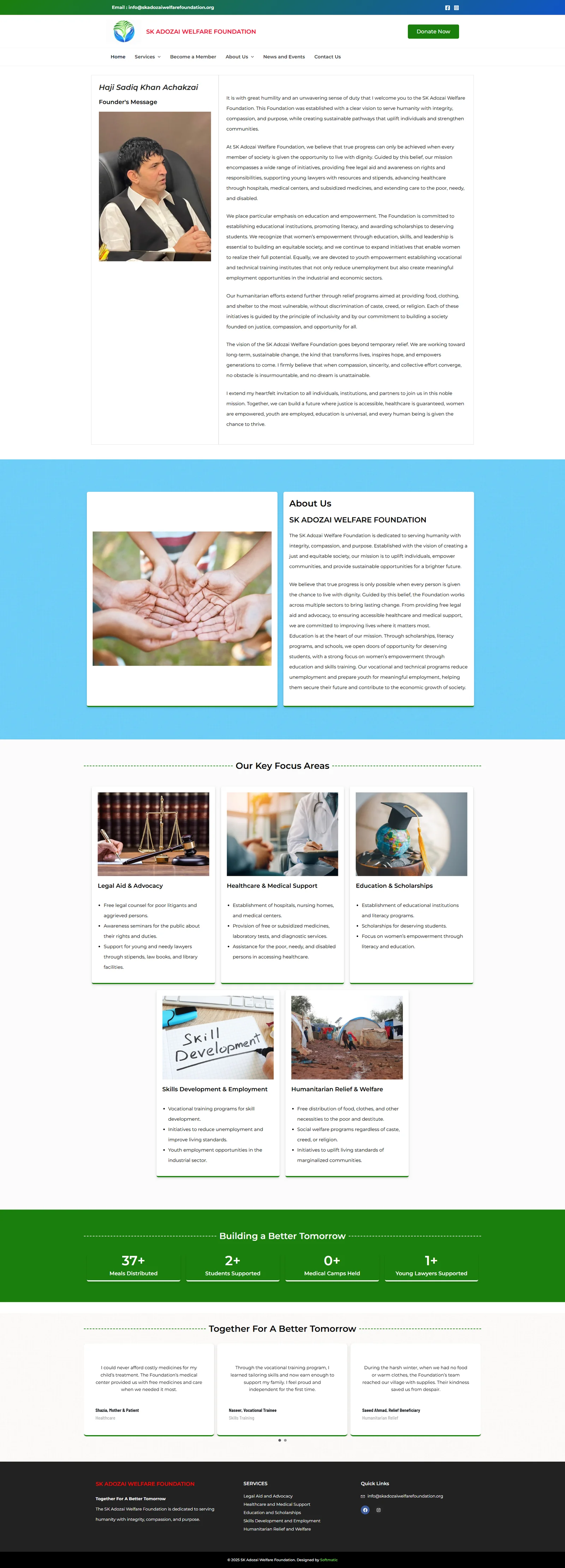 Website design project preview 22